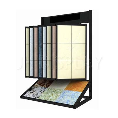 China Tile Shop Tile Wholesale Multilayer Ceramic Metal Display Stand for sale