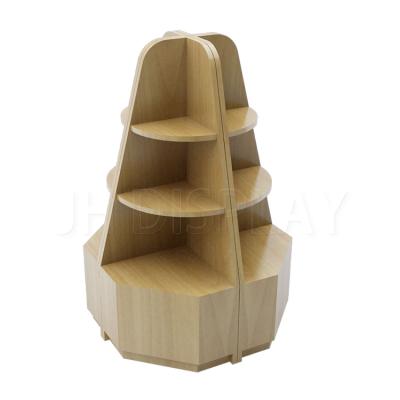 China Pop Up Retail Supermarket Wooden Double Sided Wall Toy Display Stand for sale