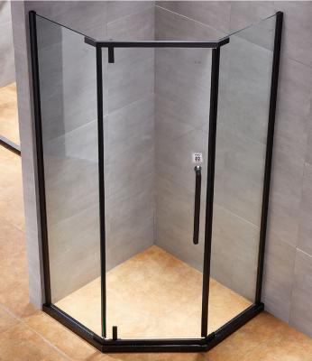 China Quiet Operation / Easy Clean Custom High Strength Bathroom Shower Tempered Glass Door for sale