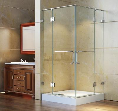 China Quiet Operation / Easy Clean Custom Frameless Rectangular Hinged Float Glass Shower Door For Interior Renovation for sale