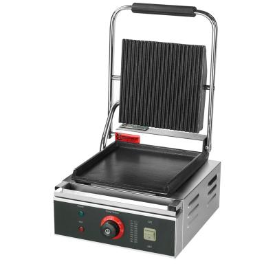 China Restaurant Campbon Kitchen Equipment Electric Single Touch Grill Upper Fluted Under Flat ZH-811A for sale