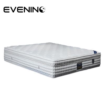 China Luxury 5 Star Bamboo Fiber Cloth Memory Foam Hybrid Flippable Hotel Box Spring for sale