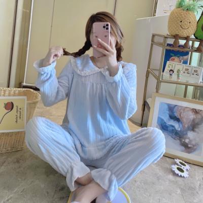 China Hot Sale Winter Thermal Pijama Women Set Princess Girl Sleepwear Cartoon Style Teen Pajamas 2PC Coral Fleece Flannel Warm Ladies for sale