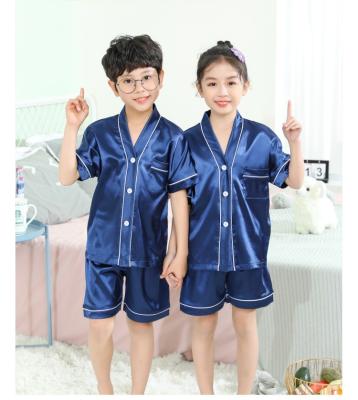 China Breathable Lounge Home Wear Shorts Housewear 2 Pieces Sets Sleepwear Girl Piyamas Kids Soft Loose Casual Pajamas for sale