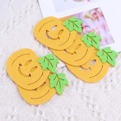 China Cartoon Pumpkin Kids DIY Eco-friendly Wallpaper Felt Sticker Decor Decals For Fridge Kitchen Bedroom for sale