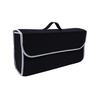 China Eco-friendly Multifunctional Folding Car Trunk Organizer Car Storage Boxes Compartments Bag for sale