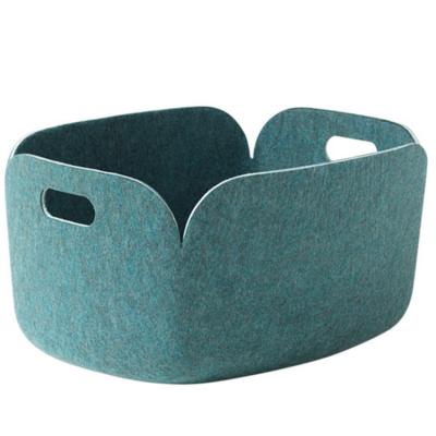 China Viable Chinese Manufacturer Wholesale Felt Storage Baskets Felt Storage Box For Fashionable Home for sale