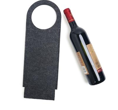 China Eco-Friendly Wholesale Custom Wine Bottle Gift Bags Felt Bags Felt Wine Felt Portable Wine Bags for sale