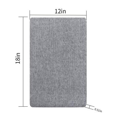 China Household Eco-friendly Wholesale Fashion Woolen Drying High Temperature Fireproof Thick Ironing Boards Pad Felt Ironing Mat for sale