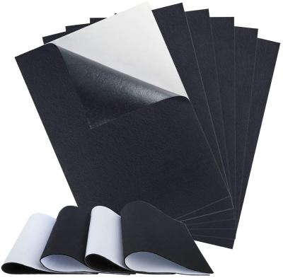 China A4 Size Waterproof 21cm x 30cm Black Self Adhesive Back Felt Sheets Fabric Sticky Back Sheets for Art and Craft Making for sale