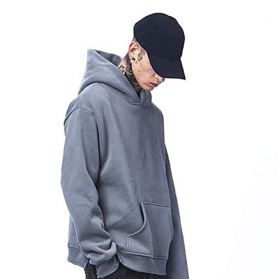 China high quality hip hop anti-wrinkle simple loose street oversized sweatshirt men's pullover shoulder hoodies for sale