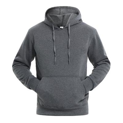 China High quality custom 2021 anti-pilling logo printed plain men's hoodies for sale