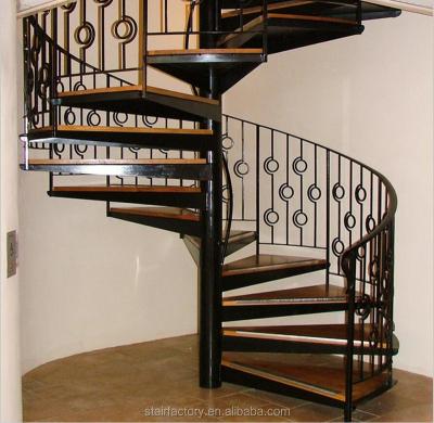 China Modern Modern Carbon Steel Spiral Staircase Designs for sale