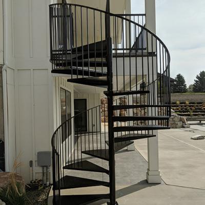 China Modern Modern Carbon Steel Spiral Staircase Designs for sale