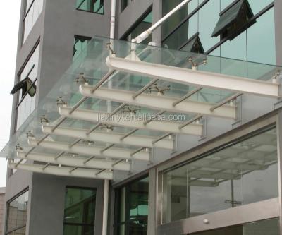 China Architecture transportation building curtain wall glass canopy, glass roof for hotel, office mall main entrance for sale