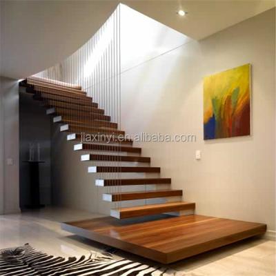 China Modern Floating Home House Wooden Stairs Home Decor for sale