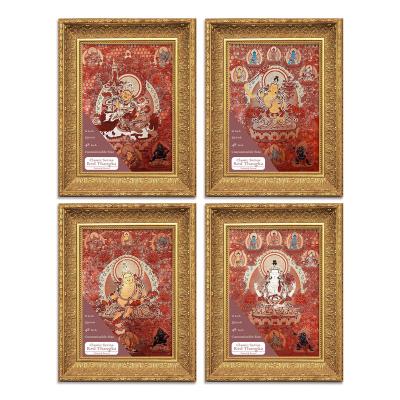 China 48 Inch Red Classic Series Traditional Hand Painted Thangka Free Shipping for sale