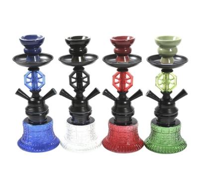 China Shisha Hookahs Pots Set New Hookah Accessories Plastic Acrylic Hose 2 Smoking Set Small for sale