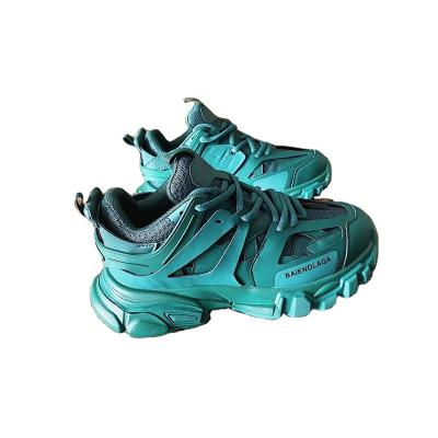 China 2022 Fashion Trend Luxury New Design Soft Leather Wedges Walking Platform Track Lace Up Sneakers Jogging Outdoor Casual Sports Shoes for sale