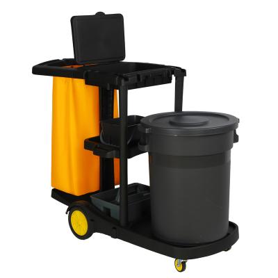 China Multifunctional Trolley Hotel Housekeeping Cleaning Trolley for sale