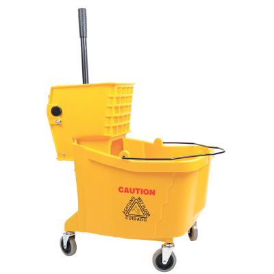 China High quality viable 36L low press wringer broom bucket, walkable broom cart with factory wholesale price for sale