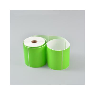 China Promotional Waterproof Thermal Barcode Shipping Label Paper 100x150mm A6 Sticker Roll for sale