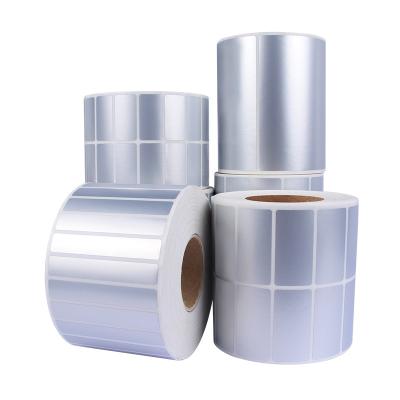 China Waterproof 3M 7818 Matt Silver Polyester Die-Cut Labels 1000 Permanent Adhesive Labels Per Roll 70 x 30 mm 25 mm Cores for sale