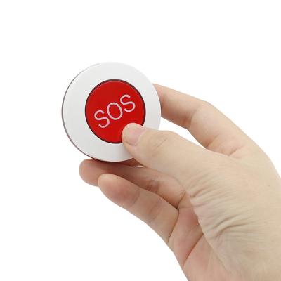 China Home Automation 315 433Mhz Wireless SOS Remote Control Master Round RF Switch For Smart Home Doorbell Switch for sale