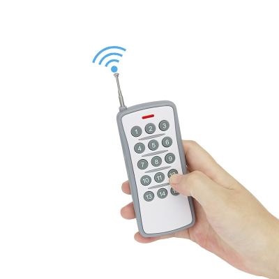 China 1km 315/433Mhz wireless remote control 12 switch and 15 remote key fixed code learning remote control code for sale