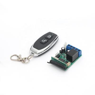 China Hot Selling Mini Size Smart Home Appliances DC 1CH 10A 12v Relay Switch 433mhz RF Remote Transmitter and Receiver with Timer Functions for sale