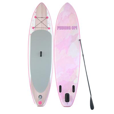 China Lightweight Inflatable Wholesale Foldable Air Board Double Layer Inflat Stand Up Paddle Board With Bags for sale