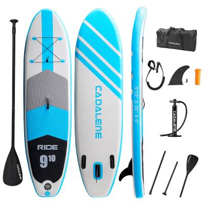 China OEM Sports SUP Lightweight Inflatable Surfboard Comic Inflatable Paddle Board Adult Brushed Mesh Water Board for sale