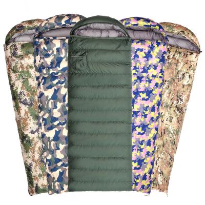 China Office Durable Winter Camouflage Envelope Cold Weather Backpacking Outdoor Hiking Sleeping Bag for sale