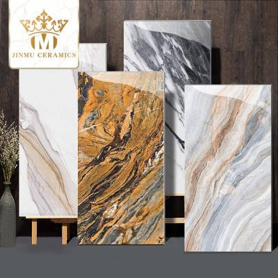 China Europe Light Luxury Continuous Pattern Slab 900x1800 Large Tiles Full Body Marble Flooring Living Room Slate Wall Tiles (White) for sale