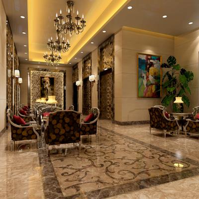 China Europe JM 800X800 grain glitter powder craft ceramic tile series luxury gold plated stone matching wall polished tiles floor porcelain for sale