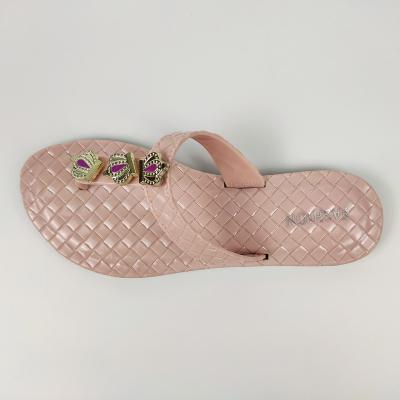 China Fashion Trend Professional Supplier PVC Flip Flops Sandal Cheap Luxury Waterproof Slippers For Women for sale