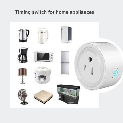 China Residential/Multipurpose Mini Smart Plug Outlet with Timer Work with Amazon Alexa Google Home IFTTT Only Support 2.4GHz Network for sale