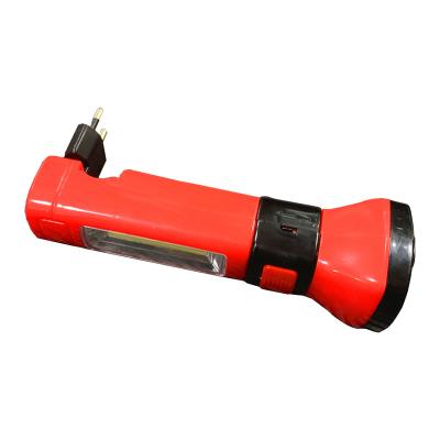 China Outdoor Activities 3W Electronic Torches, VDE Plug Lead Acid Rechargeable Torches, Battery Supply Flashlight Use For Emergencies, Camping, Outdoors for sale