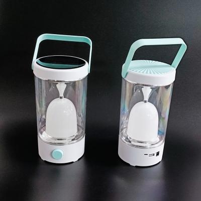 China USB Outlet Factory Outdoor Portable Rechargeable Solar Emergency Led Lantern Lamp Camping Lights for sale