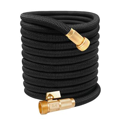 China Adjustable Latex Fiber Braided Reinforced Garden Water Hose Flexible Hose With Brass Connector for sale