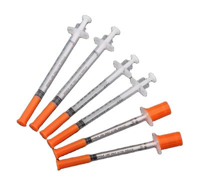 China High Quality Sterile Disposable SUS 304 BERPU Insulin Syringe For Diabetic Injection for sale