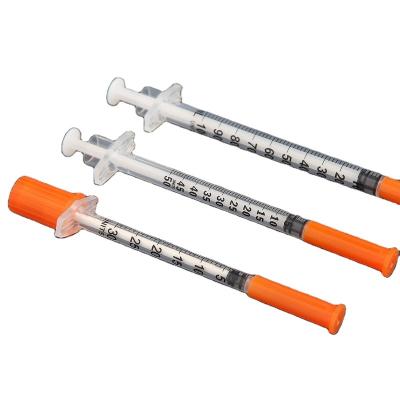 China High Quality 1ml Sterile Disposable Syringe SUS 304 Insulin For Medical Use for sale