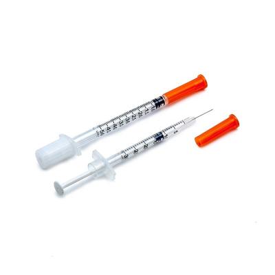 China High Quality SUS 304 Factory Supply 0.3ml 0.5ml 1ml Syringe For Diabetic Insulin for sale