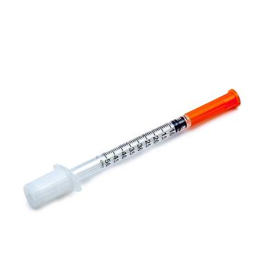 China SUS 304 2022 New Listing 0.3ml 0.5ml 1ml Disposable Syringe For Diabetic Insulin for sale