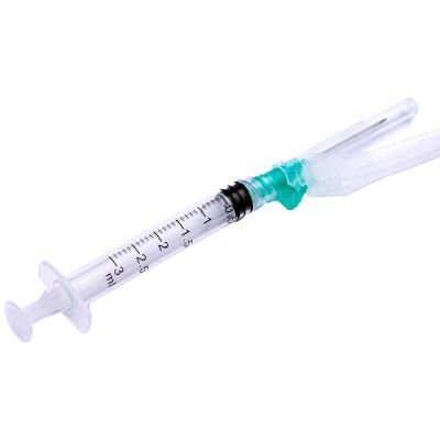 China Factory Direct Supply Sterile SUS 304 Hypodermic Needle 3ml Luer Lock Disposable Syringe With Safety Needle For Medical Use for sale