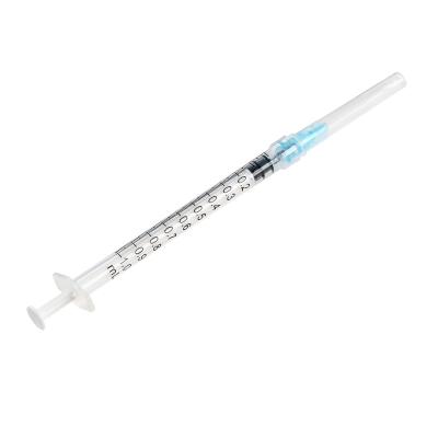 China Wholesale Disposable 1ml SUS 304 BERPU Hypodermic Needle Syringe With Needle for sale