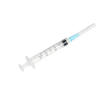 China Factory Direct Supply Sterile SUS 304 Hypodermic Needle 3ml Luer Slip Disposable Syringe With Standard Needle For Injection for sale