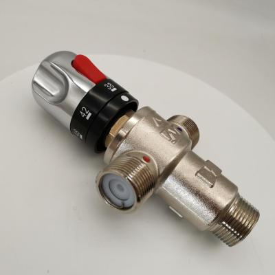 China 3 Way Thermostatic Valve Shower Valve Mixer Valve General Brass Thermostatic Selectora 34 Thermostatic Mixing Valve For Hot Water for sale