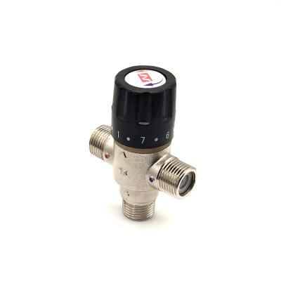 China General Thermostatic Mixing Valve For Solar Water Heater 3 Way Thermostatic Brass Valves for sale