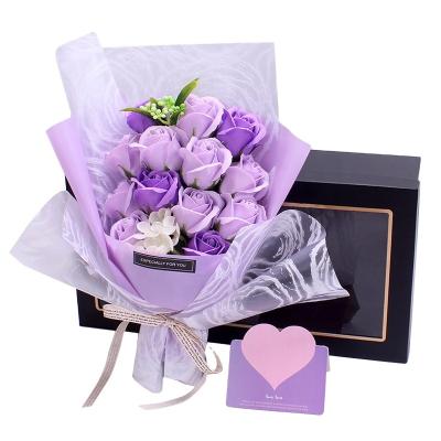 China Artificial Christmas Gifts Bouquet Gift Box To Send Lovers Girlfriends Valentine's Day Simulation SoapRoses for sale